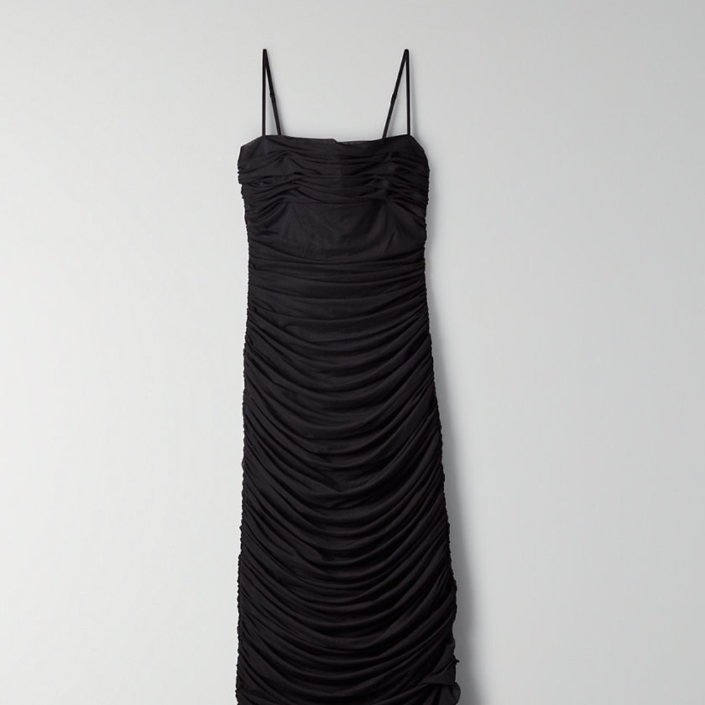 COPY - Aritzia Babaton Luxor Long Dress Black 02